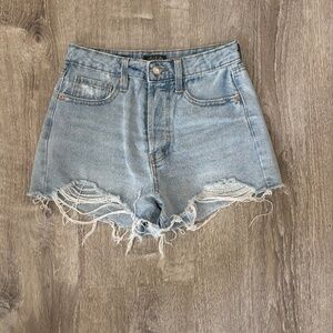 Light Wash Jean Shorts